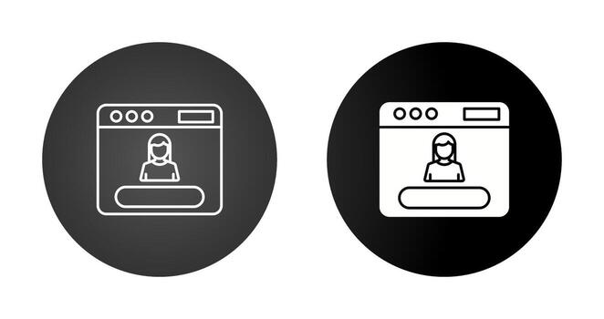 icono de vector de nombre de usuario