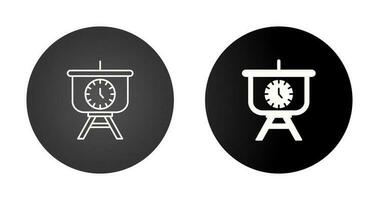 Time Manage Presentation Vector Icon