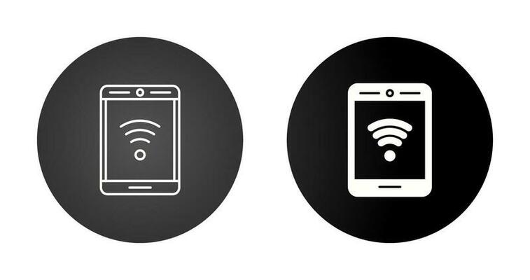 Phone With Signal Vector Icon