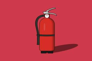 Fire extinguishers art cartoon vector