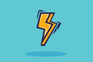 Free vector thunderbolt icon illustration