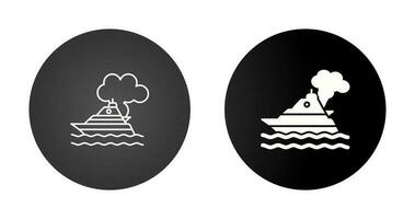 Ship Pollution Vector Icon