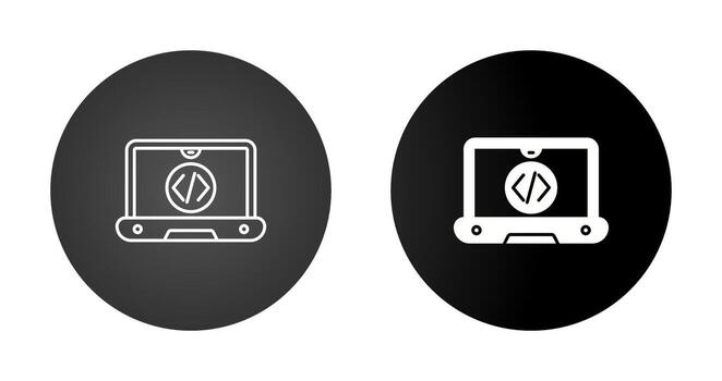 icono de vector de codificación