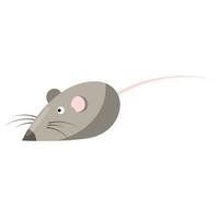 ratón es un juguete para animales, un juguete para un gato. vector ilustración en un blanco antecedentes.