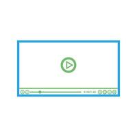 Video Player Vector Icon
