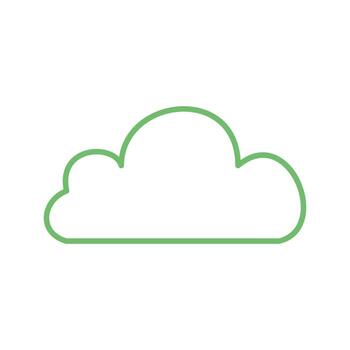 icono de vector de nube