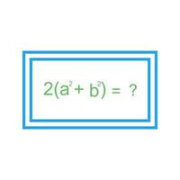 Solving Formula Vector Icon