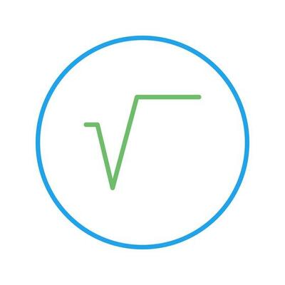 Square Root Symbol Vector Icon