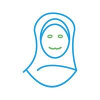 Islamic Woman Vector Icon