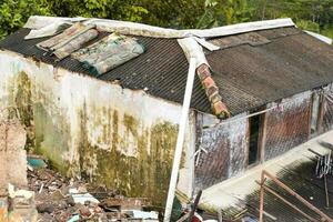 The Ruins of buildings damaged after the earthquake in Cianjur City. Bogor, Indonesia, December 22, 2022 photo