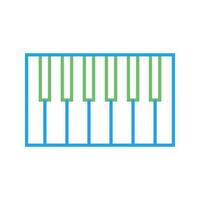 Piano Keyboard Vector Icon