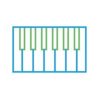 Piano Keyboard Vector Icon