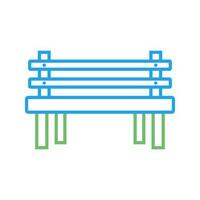 Wooden Bench Vector Icon