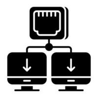 System install icon, editable vector