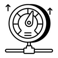 An icon design of speed test vector