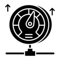 An icon design of speed test vector