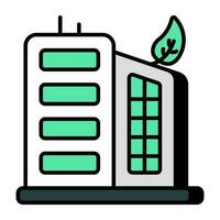 Perfect design icon of eco building vector