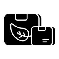 Premium download icon of eco parcel vector