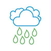 Light Rain Vector Icon