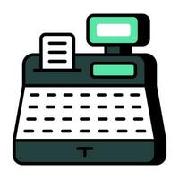 A premium download icon of cash register vector