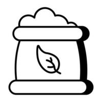 Unique design icon of eco bag vector