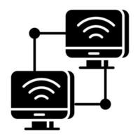 Premium download icon of connected devices vector