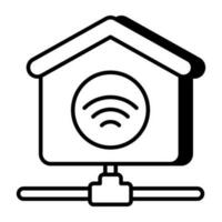 A unique design icon of smart home vector