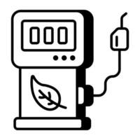 Premium download icon of eco fuel station vector