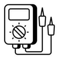 A creative design icon of voltmeter vector