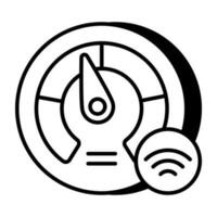 An icon design of internet speed test vector
