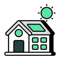 A modern vector design of eco home