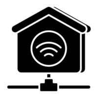 A unique design icon of smart home vector