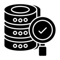 An icon design of search database vector