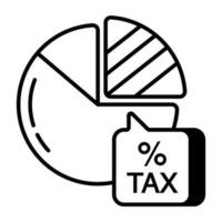 Trendy vector design of business tax discount