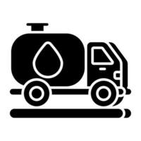 Premium download icon of fuel truck vector