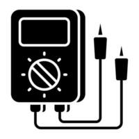 A creative design icon of voltmeter vector