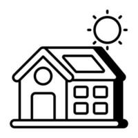 A modern vector design of eco home