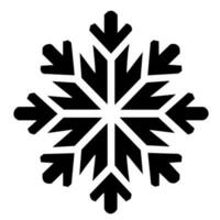 Snowflake vector icon Xmas December decoration