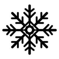 Snowflake vector icon Xmas December decoration