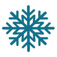 Isolated snowflake vector icon winter decorate ornament