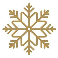 Isolated snowflake vector icon winter decorate ornament