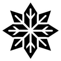 Snowflake vector icon Xmas December decoration