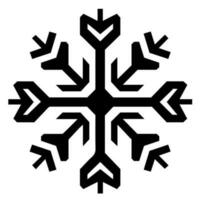 Snowflake vector icon Xmas December decoration