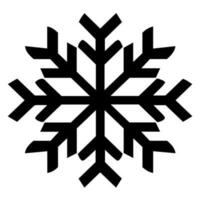 Snowflake vector icon Xmas December decoration