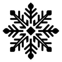 Snowflake vector icon Xmas December decoration