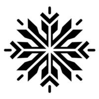 Snowflake vector icon Xmas December decoration