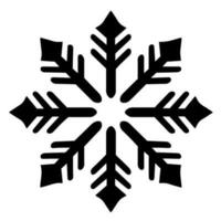 Snowflake vector icon Xmas December decoration