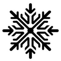 Snowflake vector icon Xmas December decoration