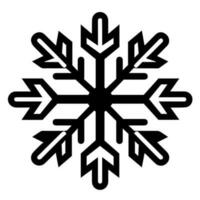 Snowflake vector icon Xmas December decoration