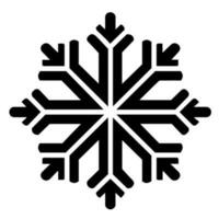 Snowflake vector icon Xmas December decoration